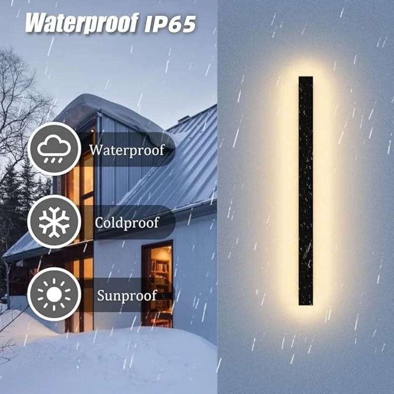 Lámpara de Pared LED Impermeable IP65, Lámpara de Pared Exterior Moderna para Jardín, Villa, Porche, Patio, Iluminación Exterior, 110V, 220V