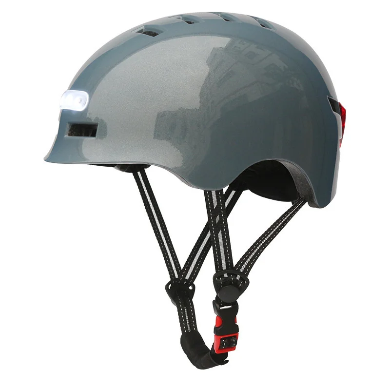 Casco inteligente para montar en bicicleta con luz trasera, casco Universal para adultos, bicicleta eléctrica, Scooter de carretera, ciudad, deportes, hombres y mujeres