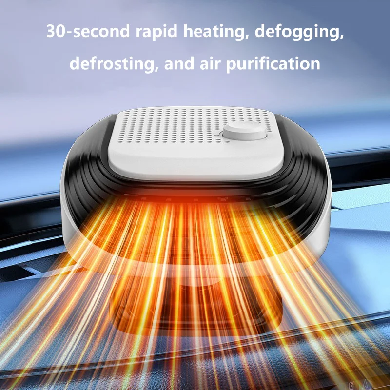 360 °   Calefactor de Coche Rápido de Invierno con Rotación, 12V/24V, Ventilador de Calefacción para Coche, Gran Área de Soplado, Velocidad del Viento Ajustable, Desempañador de Parabrisas 2026