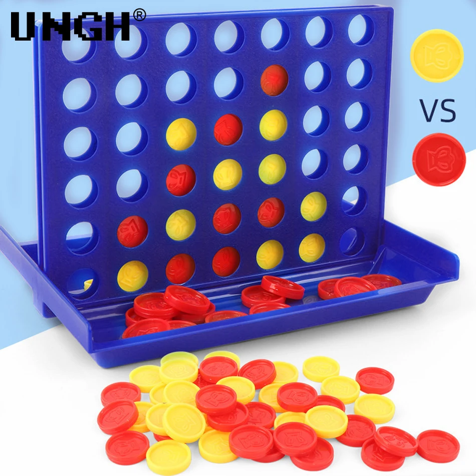 UNGH cuatro en una fila Bingo ajedrez conectar clásico juego de mesa familiar juguetes divertido juguete educativo para niños juego de entretenimiento