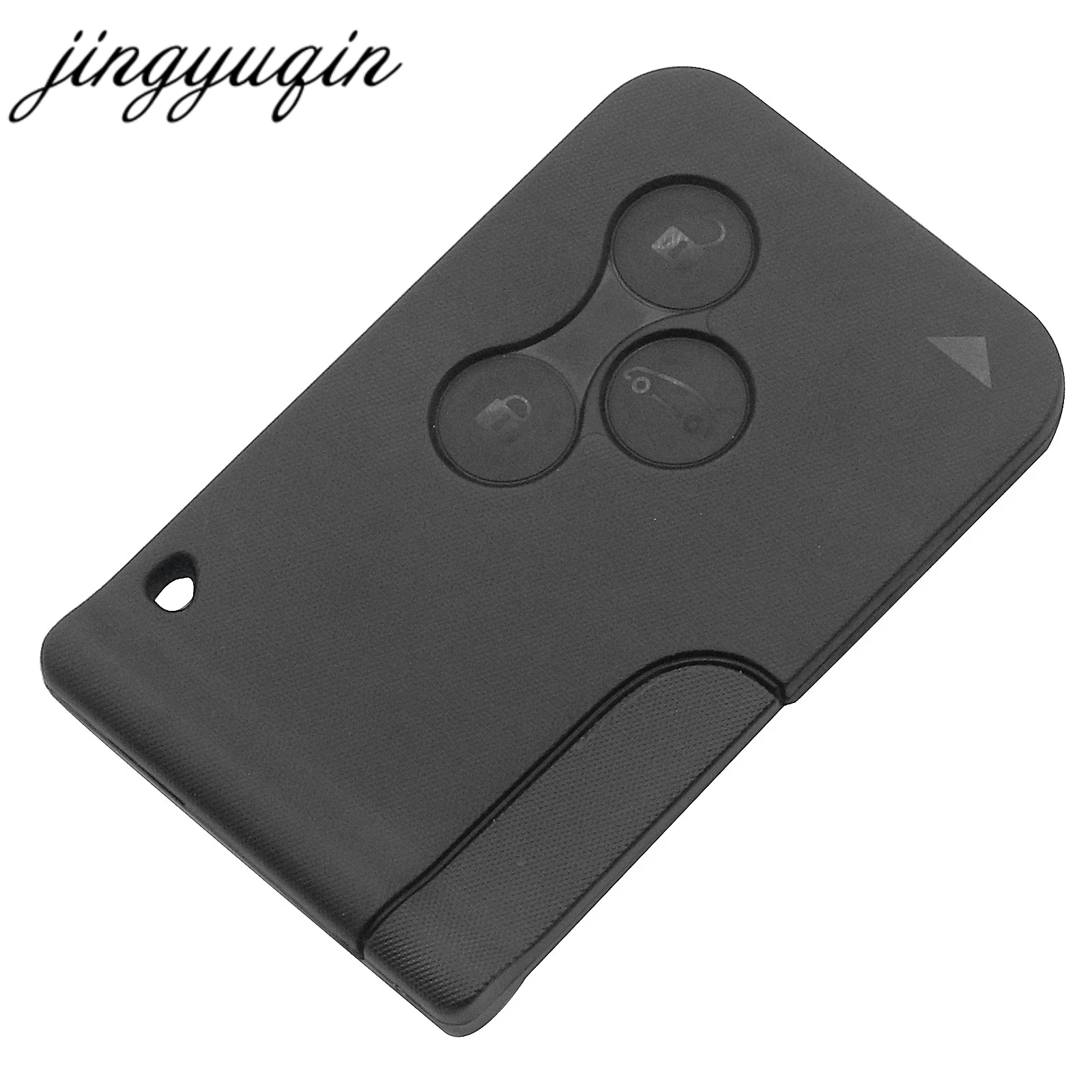 Jingyuqin 10 unids/lote 433Mhz ID46 PCF7947 Chip y inserción de hoja pequeña tarjeta de llave inteligente remota para Renault Megane Scenic Grand 3 botones