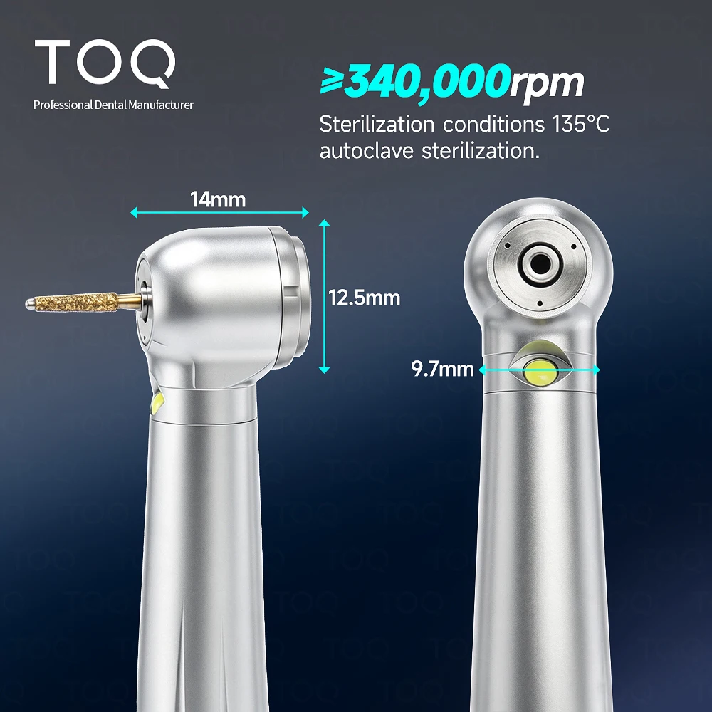 Cartucho de luz LED dental con 3 rociadores de agua de alta velocidad para pieza de mano de 2/4 orificios, material dental