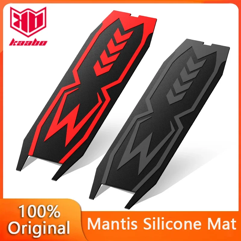 Tapete rojo de silicona Original Kaabo para Mantis Kickscooter, almohadilla negra para pie, pegatina para accesorios para patinete eléctrico Kaabo Mantis