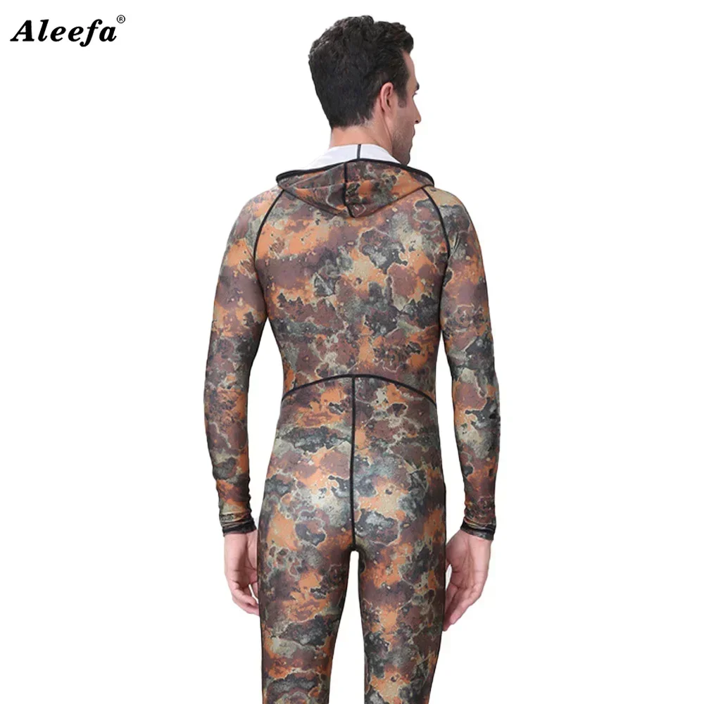 Traje de Neopreno Dive&Sail para Buceo y Pesca Submarina, Traje de Baño de Spandex para Parejas, Camuflaje, Protección UV, Traje de Surf de Una Pieza para Hombre y Mujer