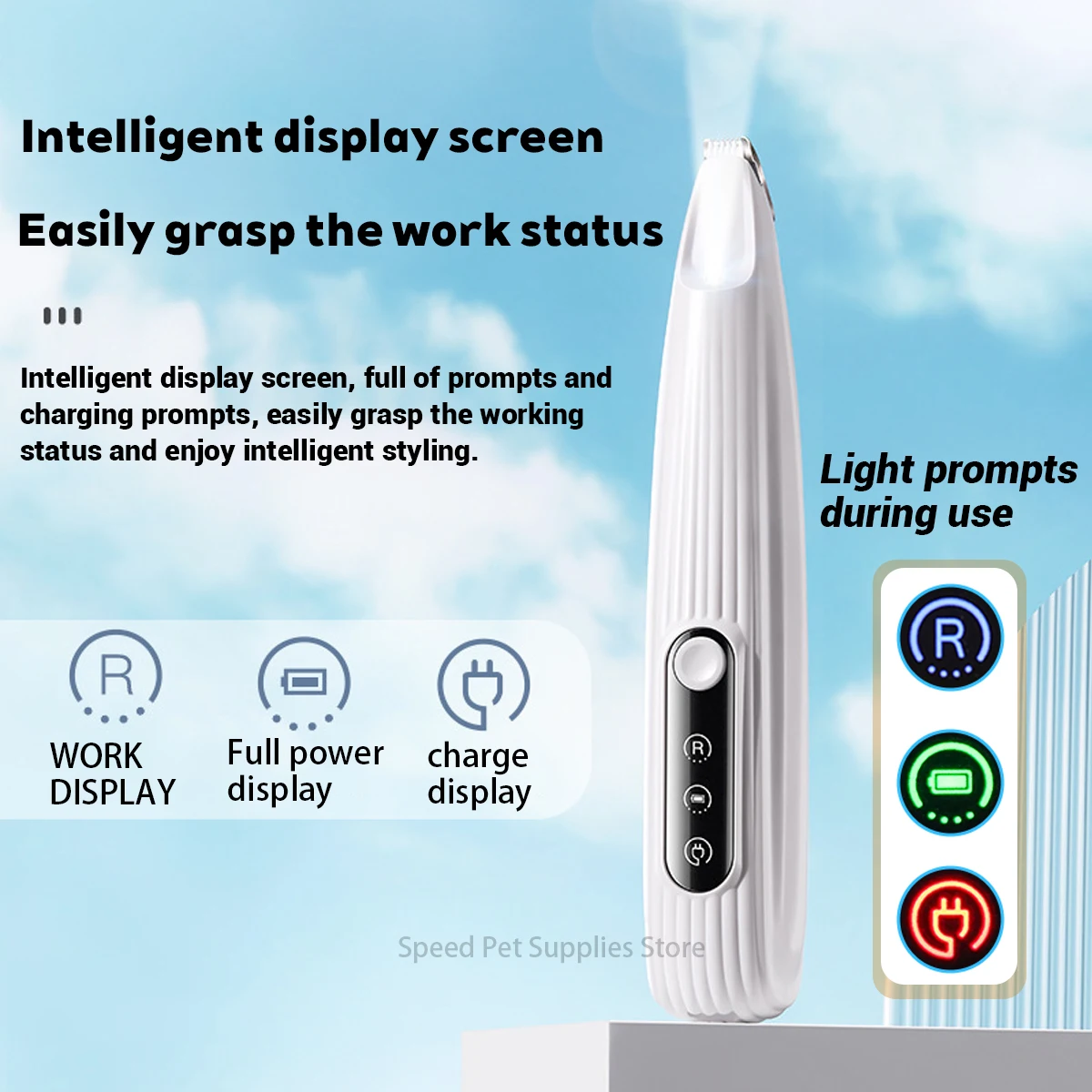 Nuevo Producto: Recortadora Eléctrica para Mascotas con Luz LED, Recortadora de Pelo para Patas de Mascotas, Bajo Ruido, Afeitadora para Cara, Patas, Orejas, Cadera y Garras de Perros y Gatos