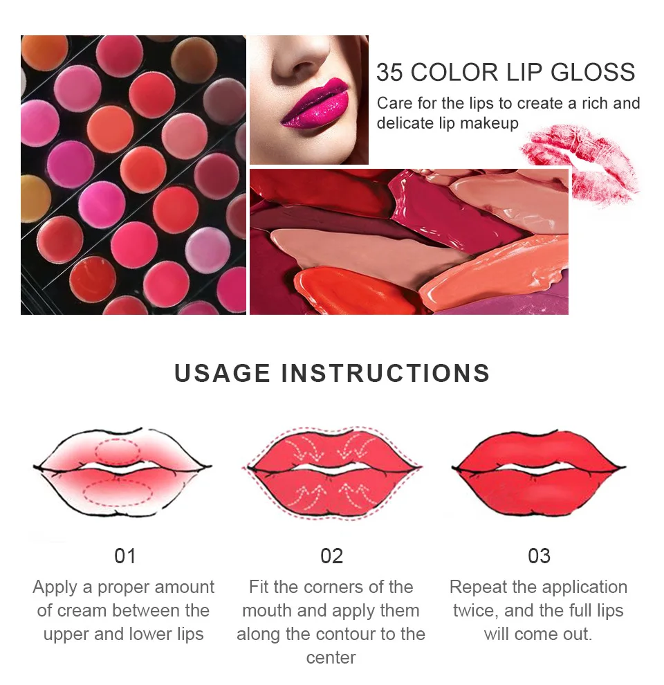 Nuevo kit de maquillaje multifunción, set completo en caja para mujeres, resistente al agua, para labios, rubor, base, paleta portátil de viaje para principiantes