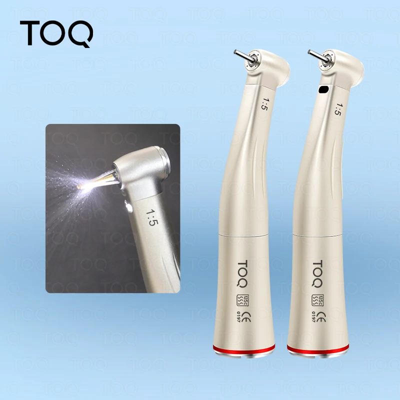 Ti Max Z95l contraángulo Dental 1:5 pieza de mano de velocidad creciente contraángulo Led fibra óptica Quattro Spray anillos rojos