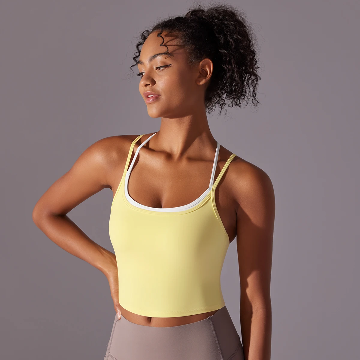 Ropa interior deportiva para mujer, sujetador de realce para Fitness y Yoga, ropa interior para gimnasio, entrenamiento de Yoga, camiseta sin mangas para correr, chaleco transpirable para correr, ropa de gimnasio