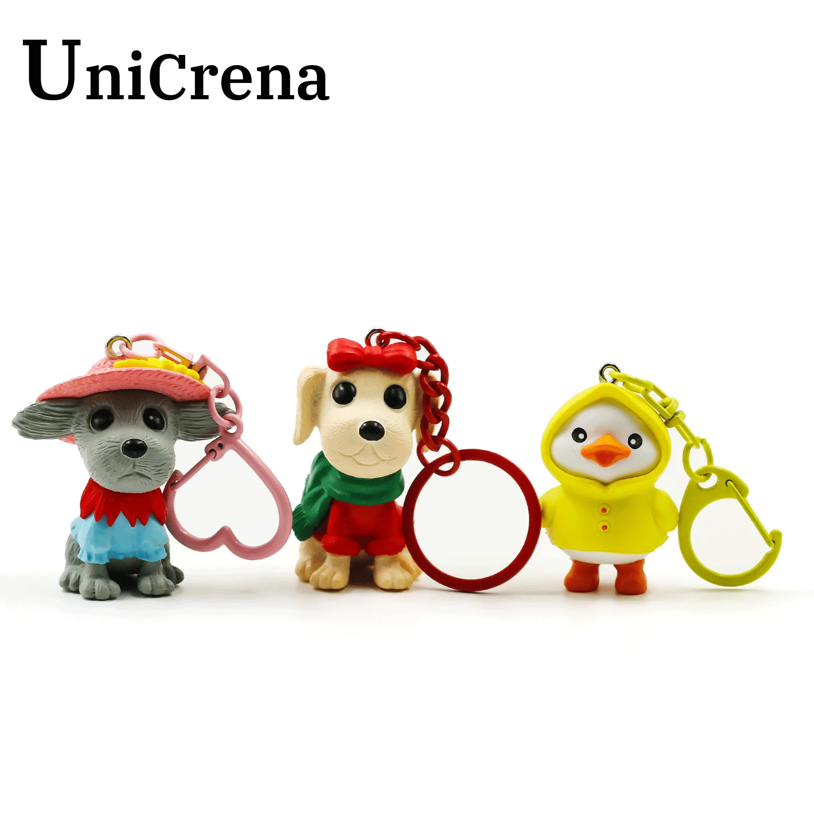 UniCrena Anillo Partido con Cadena y Anillos de Salto, Conector de Llavero Colorido de Pintura Horneada para Manualidades DIY, Fabricación de Joyas, Placas para Perro al por Mayor