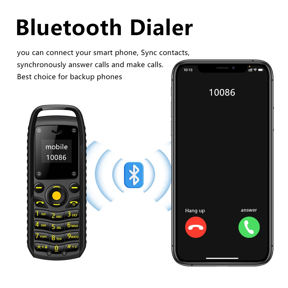 SERVO Mini teléfono móvil 2 tarjetas SIM voz mágica Bluetooth marcación lista negra baja radiación botón más pequeño teléfonos móviles cuatro colores