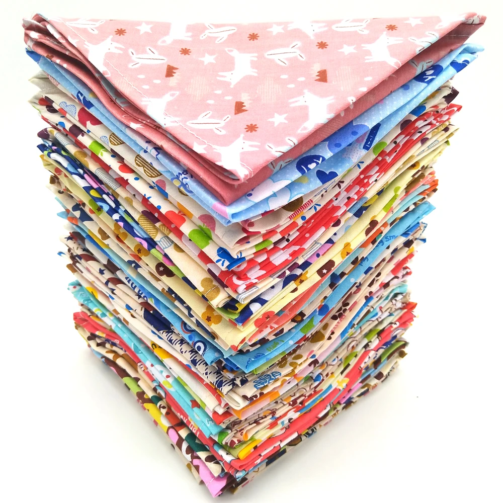 S/M/L/XL 10 Uds Bandana para perros Baberos de algodón para cachorros bufanda Bandanas para perros grandes