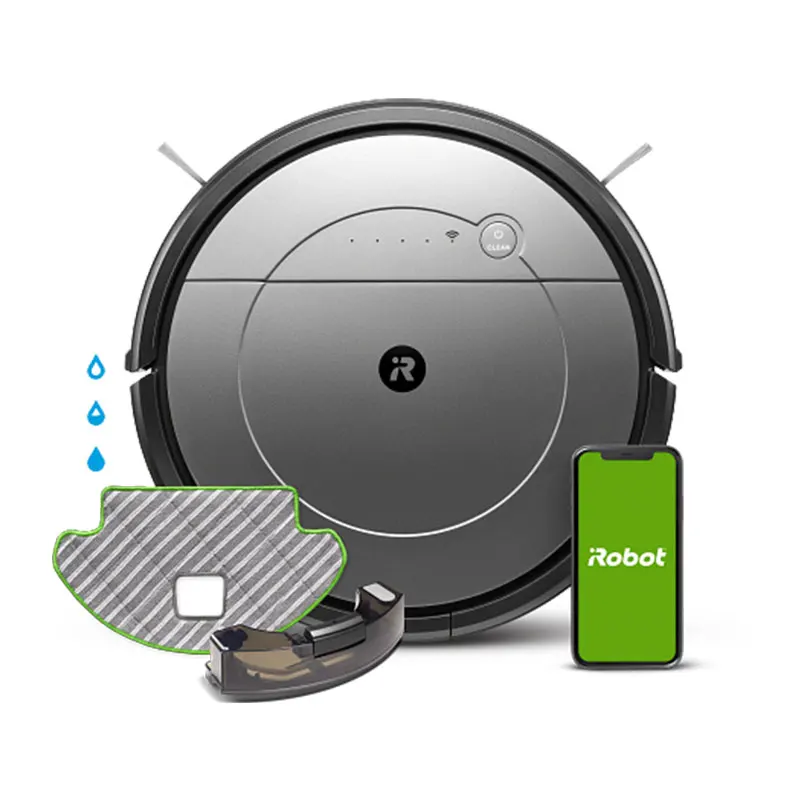 Compatible con iRobot Roomba Combo R113840 R1138 Aspiradora Repuestos Cepillo Principal Lateral Filtro HEPA Paño de Mopa Trapo de Limpieza Accesorios Pieza