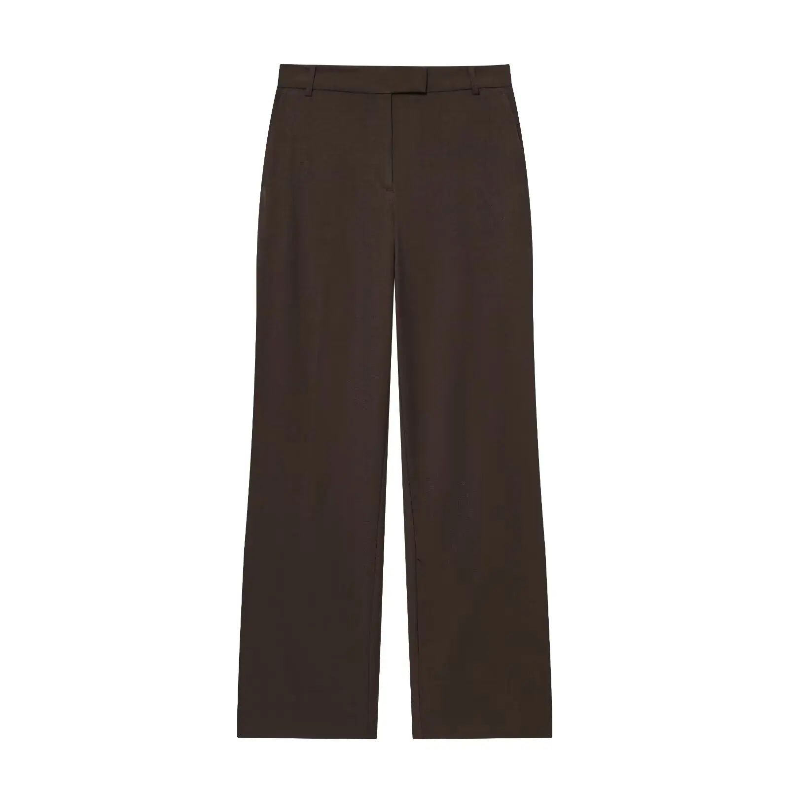 BSAY otoño nuevo producto 2025 ropa de mujer con cinturón, cuello, camiseta sin mangas o pantalones casuales de pierna recta de cintura alta