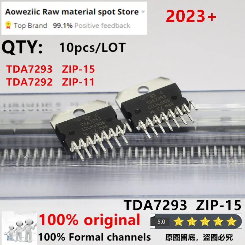 Aoweziic 2023 + 100% nuevo importado Original TDA7292 ZIP-11 TDA7293 TDA7293V ZIP-15 Chip amplificador de Audio lineal