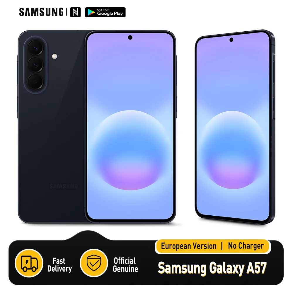 Samsung Galaxy A57 5G AI Smartphone Versión Europea 6.7" Super AMOLED 120Hz Exynos 1680 50MP NFC IP68 Batería 5000mAh Sin Cargador