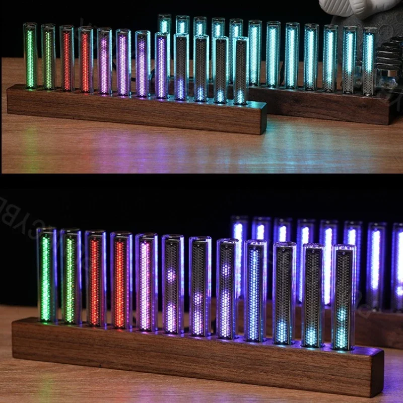 Lámpara de espectro de ritmo musical electrónico, lámpara LED de espectro de recogida, tubo brillante, regalo de decoración de escritorio