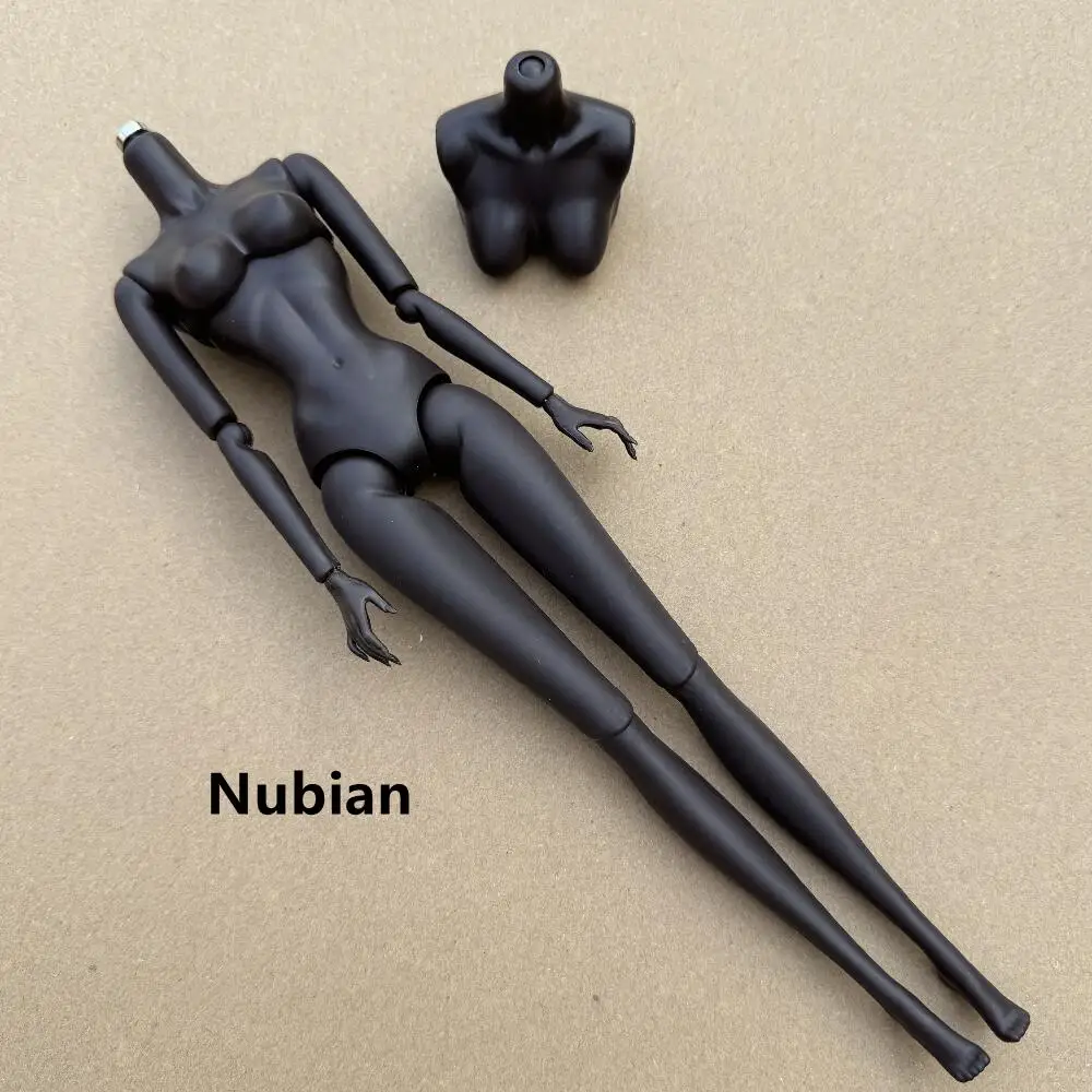 Cuerpo de muñeca LULY original, 18 tonos de piel, nubia, alta calidad, con pecho de repuesto, partes del cuerpo 1/6, extraíbles, para cabeza de muñeca Barbi/IT