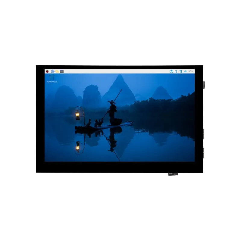Pantalla táctil Waveshare de alto brillo de 5 pulgadas, 1024x600 píxeles, panel de vidrio templado, interfaz HDMI, panel IPS