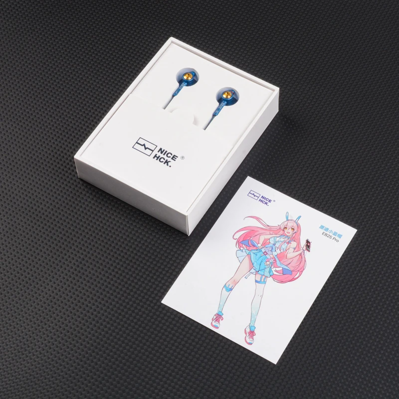 NICEHCK EB2S PRO 3,5/4,4mm enchufe micrófono auricular de cabeza plana HIFI auricular con cable 15,4mm diafragma LCP música dinámica auriculares Vocal