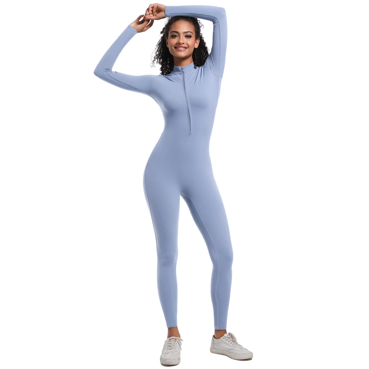 Mono deportivo para mujer, ropa moldeadora sin costuras, ajustado, mono deportivo de manga larga, traje deportivo para Fitness, traje de Yoga