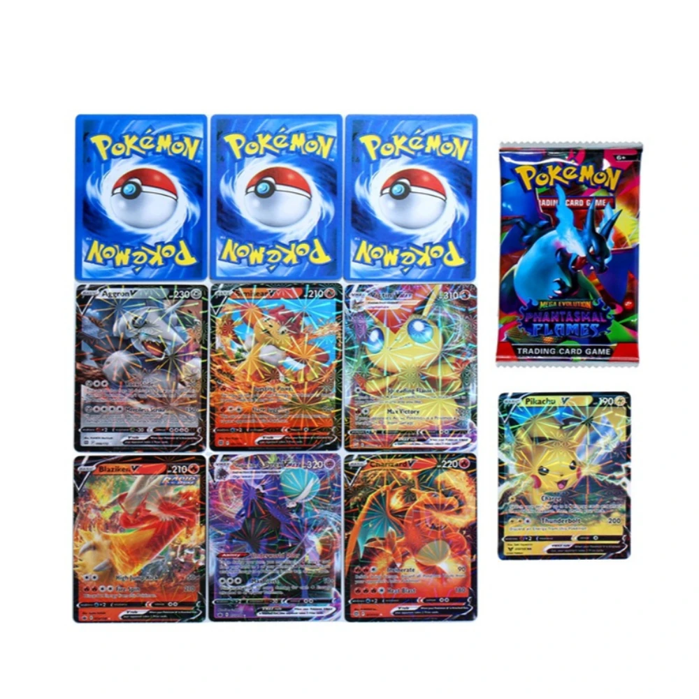 Divertido 4 paquetes de 40 Uds. De tarjetas de Pokémon violeta escarlata, evolución prismática, refuerzo en inglés, colección comercial de batalla, regalo para niños