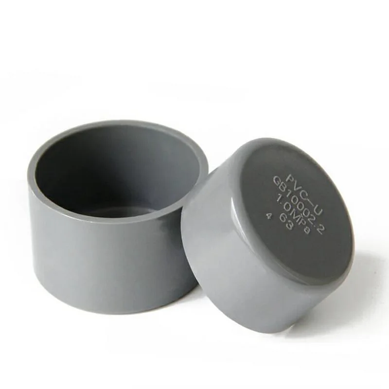 10 Uds 20 ~ 110mm PVC gris tapa de extremo de tubo conector de tubo de riego de jardín accesorios de tubo de plástico junta de enchufe de tubo de tanque de peces de acuario