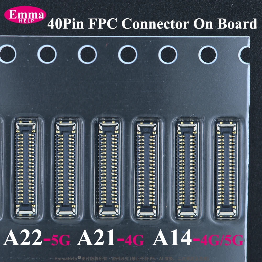 Conector FPC de Carga de 40 Pines en la Placa Base para Samsung A14 A07 A06 A05 A05S A04 A146B A22 5G A21 4G
