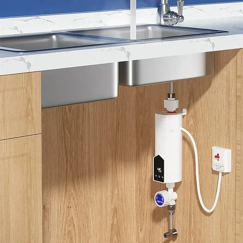 Calentador de Agua Instantáneo RYK-006 220V 3000W-5500W, Calentadores Eléctricos Portátiles para Baño, Ducha de Agua Caliente y Calefacción de Cocina