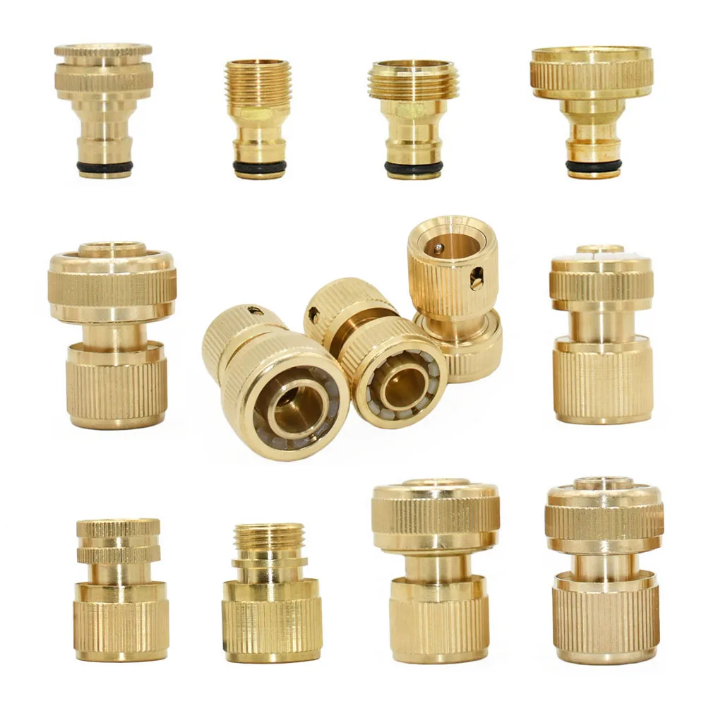 3/4 macho hembra grifo conector rápido pezón manguera de jardín rosca válvula de bola accesorios reparación de tubos adaptador de pistola de riego