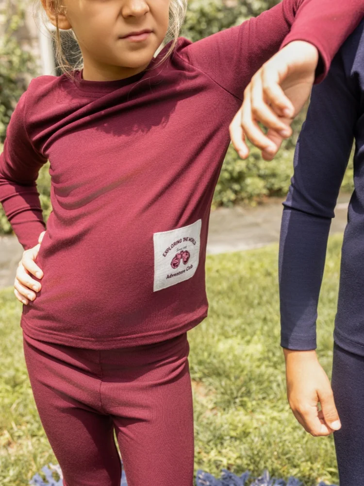 AP AW26 Modal Fabric Explorer Club Collection, ropa a juego para niños y niñas, ropa informal cómoda para niños