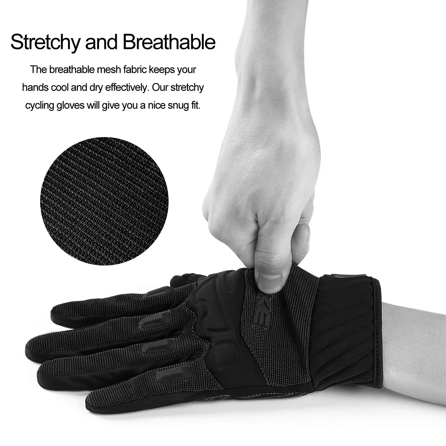 Guantes de Ciclismo INBIKE MTB para Hombre, Guantes Deportivos con Pantalla Táctil para Bicicleta de Montaña, Motocicleta, Ciclismo al Aire Libre, Accesorios para Bicicleta