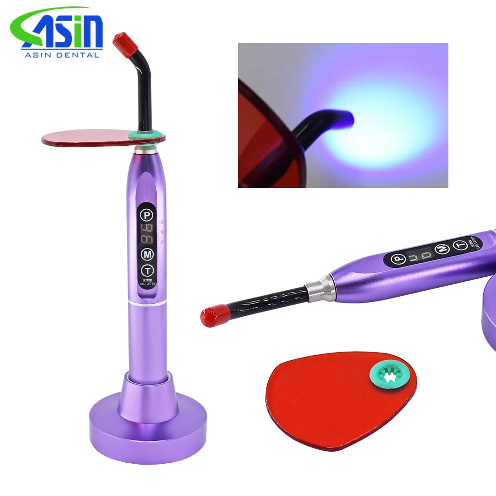 DEASIN-Lámpara de luz de curado Dental inalámbrica LED, máquina de odontología, resina polimerizada, 5s/3mm, lámpara de ortodoncia Dental curado con luz