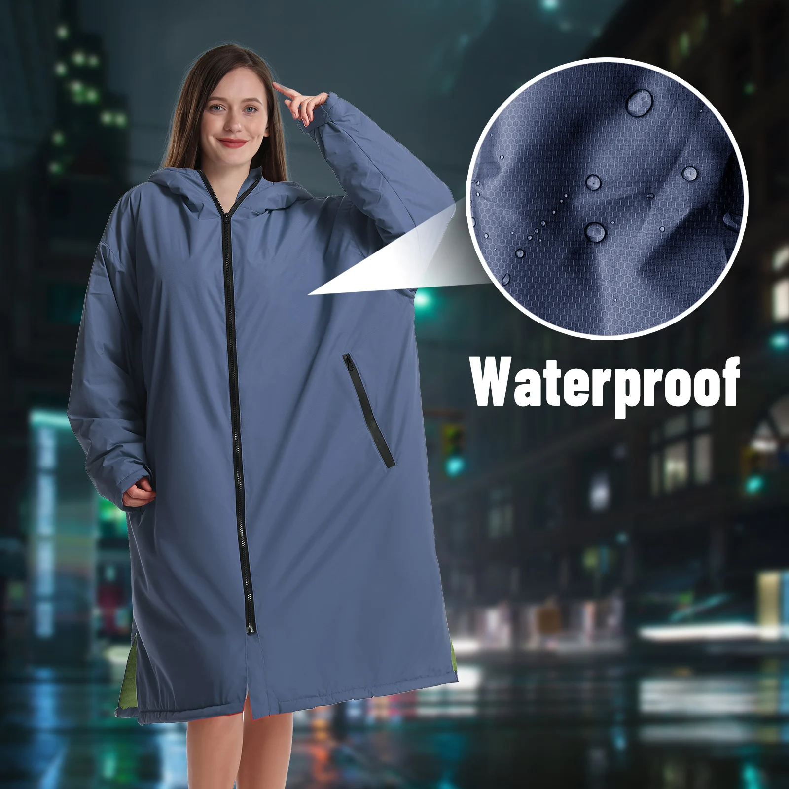 Mutao Bata cambiante de secado rápido, ultrasuave, impermeable, de secado rápido, suave y acogedor, perfecta para nadar, surfear y bucear