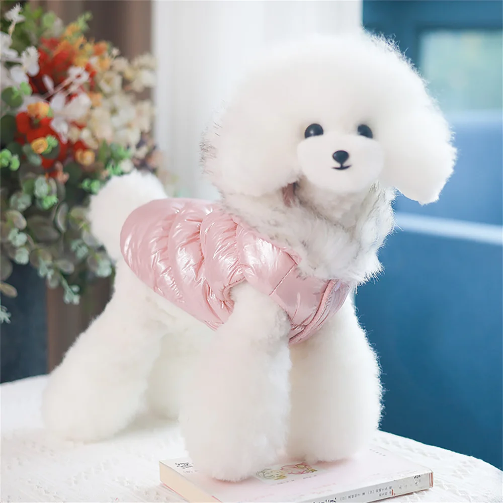 Nuevos Abrigos de Invierno para Perros y Gatos con Hebilla, Chaqueta Cálida y Gruesa para Mascotas Pequeñas, Ropa para Cachorros Malteses y Pudles