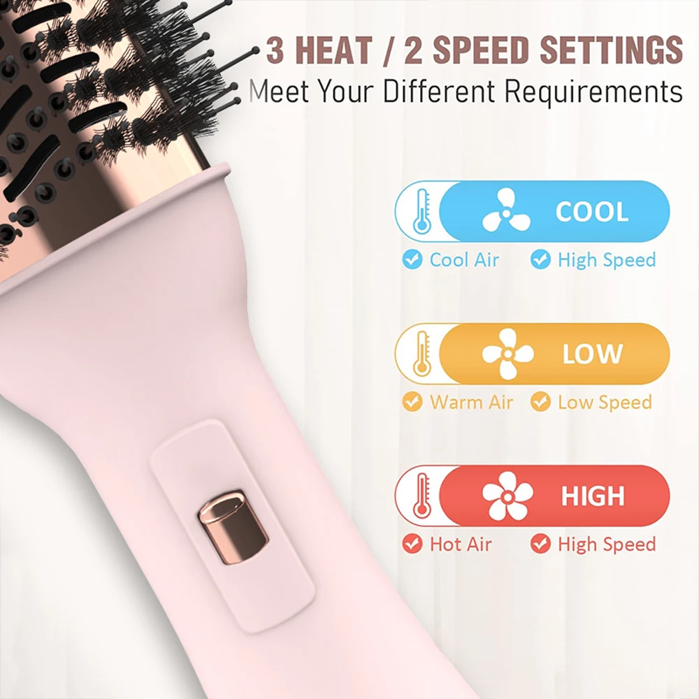 El secador de pelo profesional lisarpo y el cepillo de aire caliente volumize se utilizan en el alisador de pelo eléctrico y el alisador de pelo rizador para mujeres