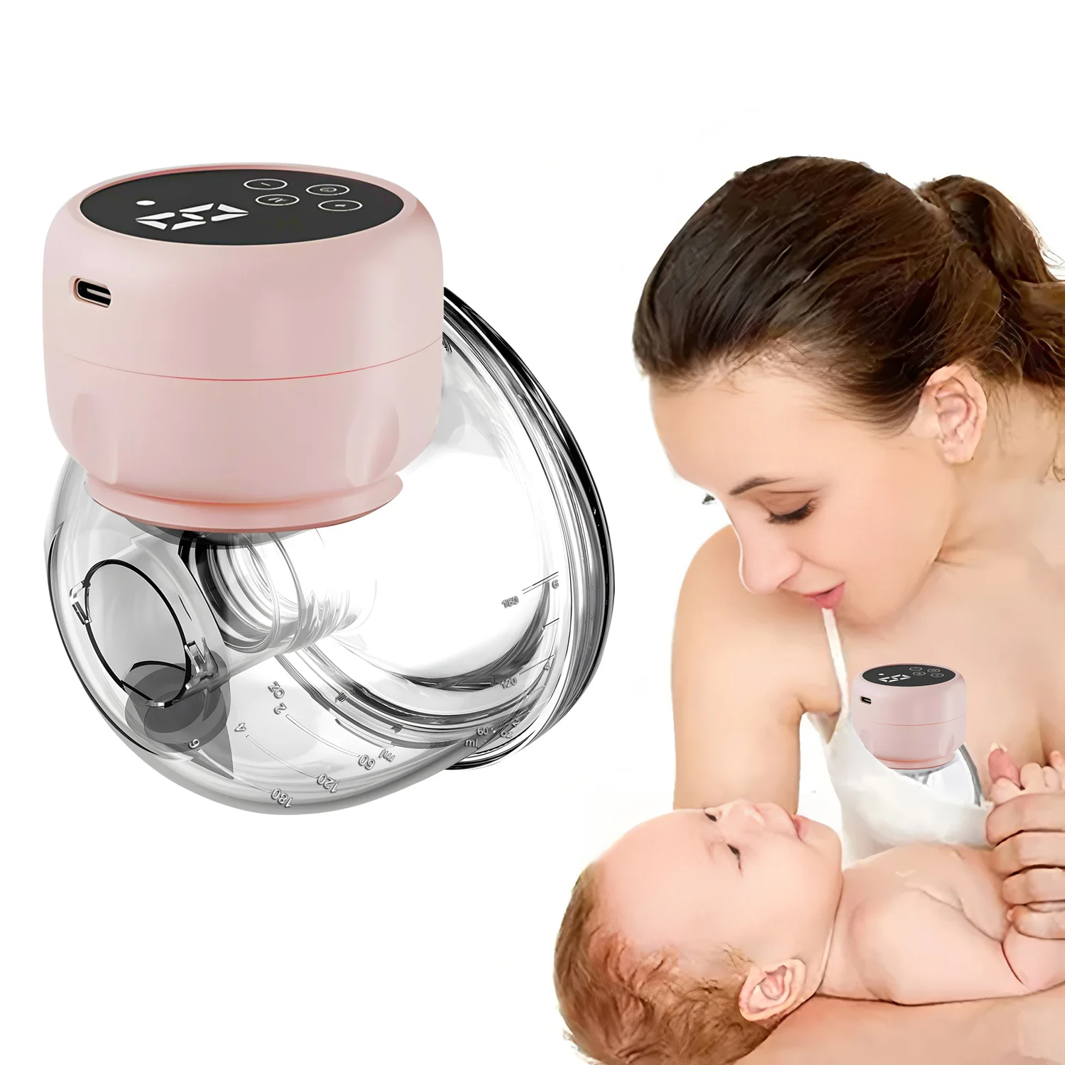Extractor de leche portátil USB, ordeñador y ordeño de leche materna, suministros para madre y bebé, extractor de leche eléctrico automático