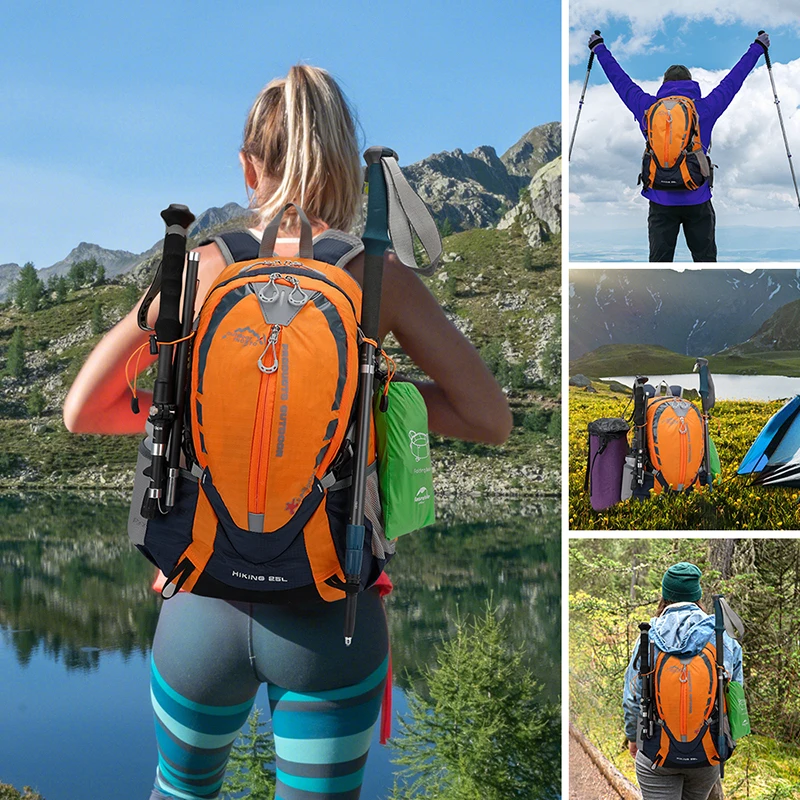 Mochila hidratante para montañismo de 25L, mochila para correr, ciclismo, bicicleta y motocicleta, senderismo en maratón con bolsa de agua de 2L