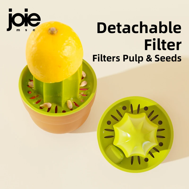 Joie Lemon Squeeze & Pour Taza escariadora exprimidora manual para uso doméstico - Exprimir naranjas, limones y otros frutas para jugo fresco