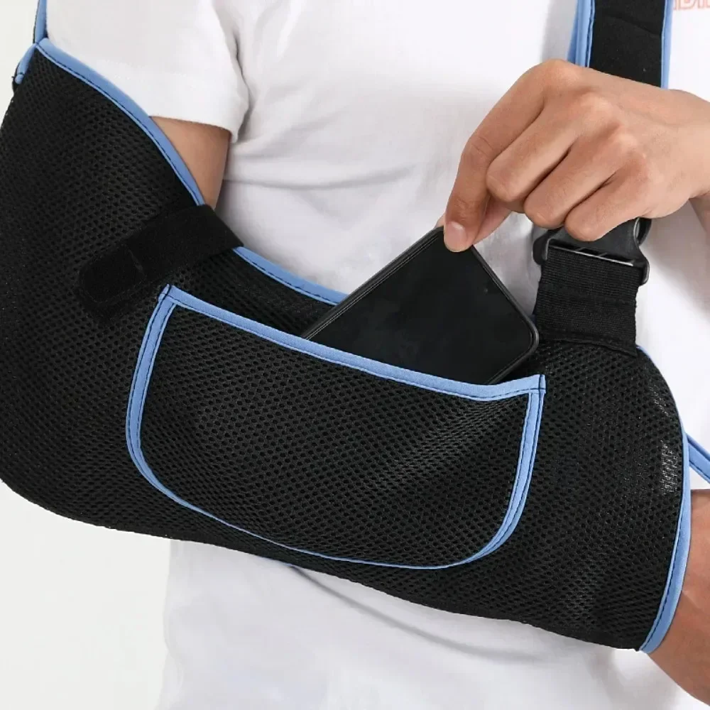Nuevo Soporte Portátil Transpirable para Brazo, Inmovilizador Universal con Correa para Hombro, Protector Fijo para Muñeca y Articulación del Brazo