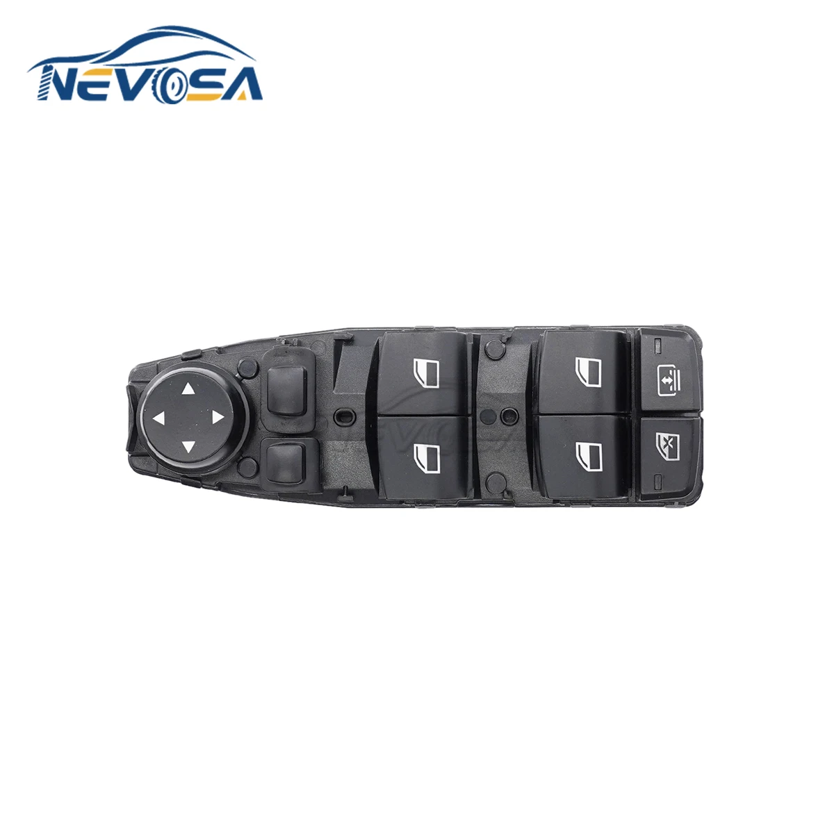 NEVOSA -Interruptor de elevador de ventana lateral del conductor, botón de Control maestro para BMW serie 5, 6, F06, F07, F10, F11, X3, F25, 61319241956, 61319241955