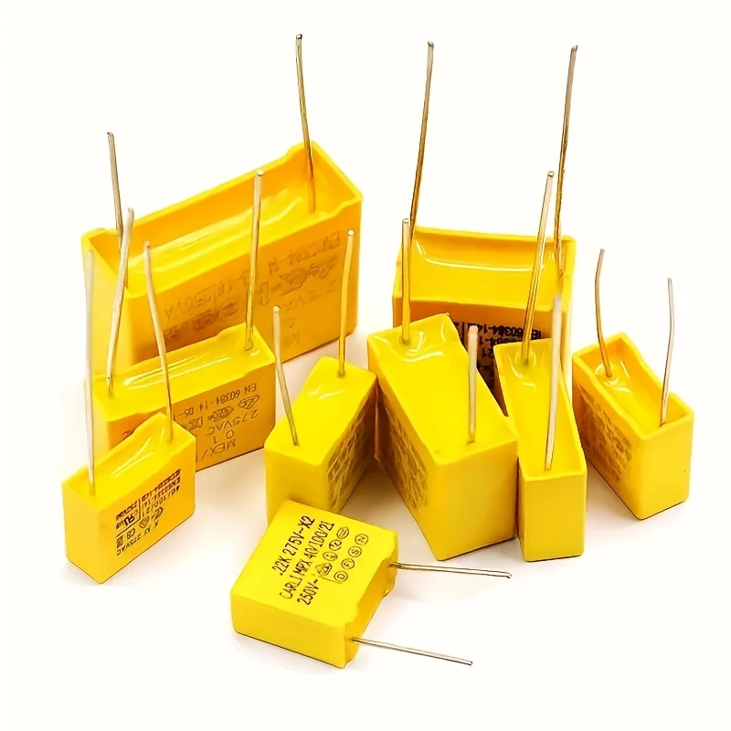 160PCS 18Values X2 Condensador de seguridad 275VAC 102K-225K 1NF ~ 2.2UF Kit surtido