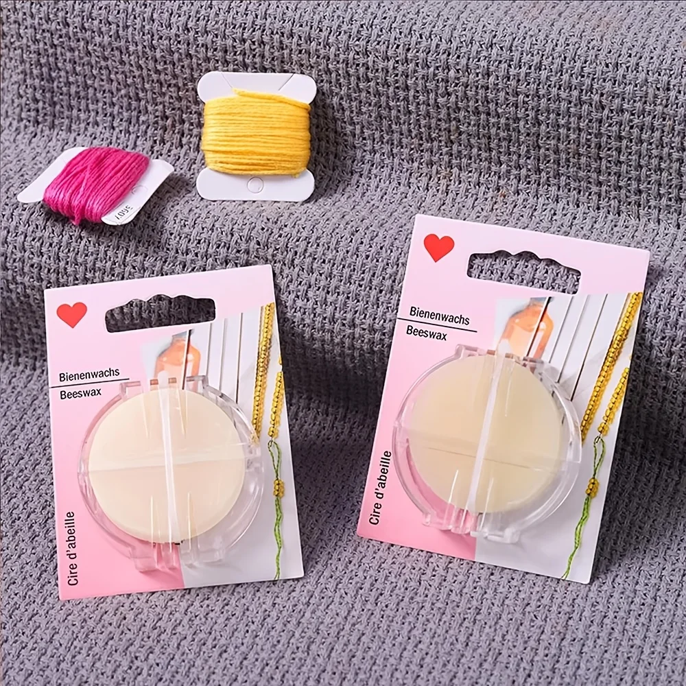 1 unidad de Acondicionador de Hilo de Coser con Cera de Abeja, con Caja, para Acolchado y Fortalecimiento de Hilos