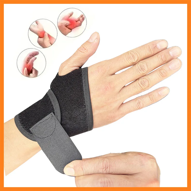 Guante protector de muñeca con funda para tendón con soporte, protección de palma, pulgar, deportes, Fitness, esguince masculino y femenino, fracturas, enfermería fija