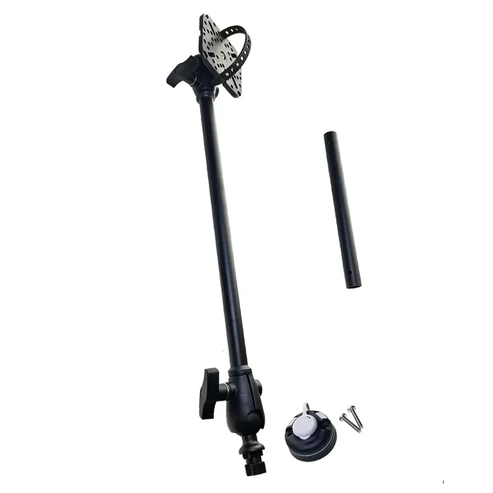 Sistema de montaje de brazo de soporte de transductor GPS de montaje de buscador de pesca de aluminio