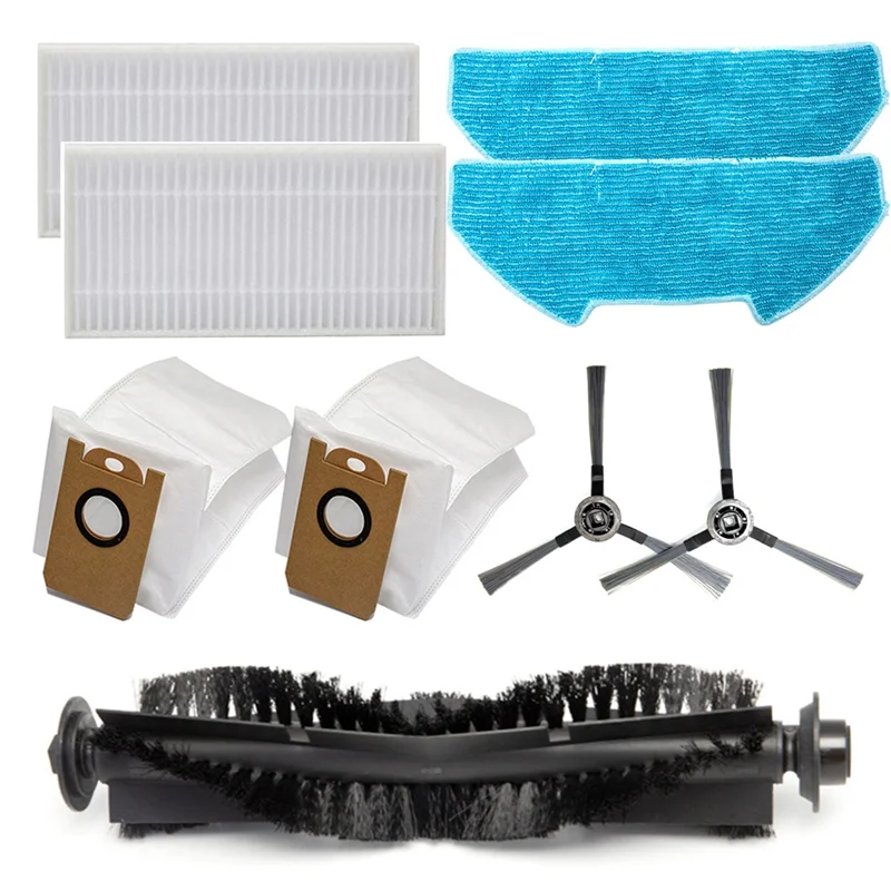 Kit de repuesto de cepillo lateral A23F, incluye filtro de bolsa de polvo de paño de mopa para Robot aspirador Redkey R10, acces