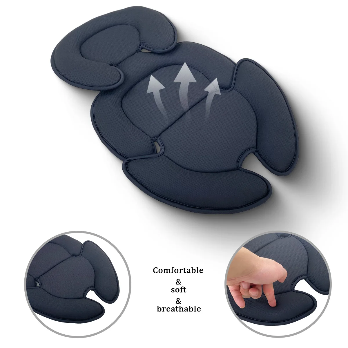 Cojín Universal para asiento de cochecito de bebé, almohada de soporte para cabeza y cuerpo para asiento de coche infantil Doona, accesorios para cochecito de recién nacido
