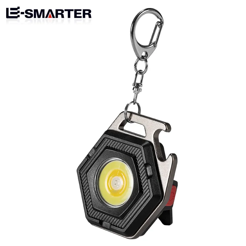 Mini luz de trabajo LED COB multifuncional, linterna portátil recargable, linterna para acampar al aire libre