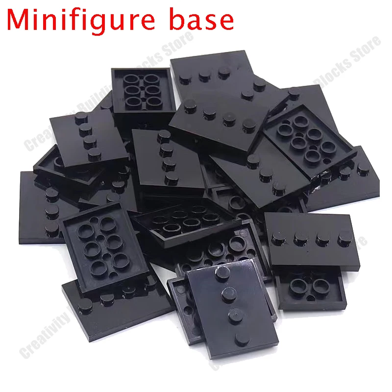 Accesorios de minifiguras, placa base universal 3X4, tablero básico, exhibición de figuras, montaje de pie, bloques de construcción, superventas
