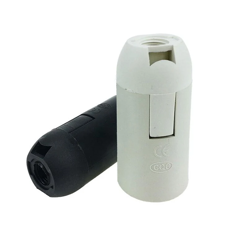 10 Uds. Portalámparas E14 prácticos con anillo para pantalla, 2A 250V, 2 colores, tapa de rosca pequeña, accesorios de iluminación