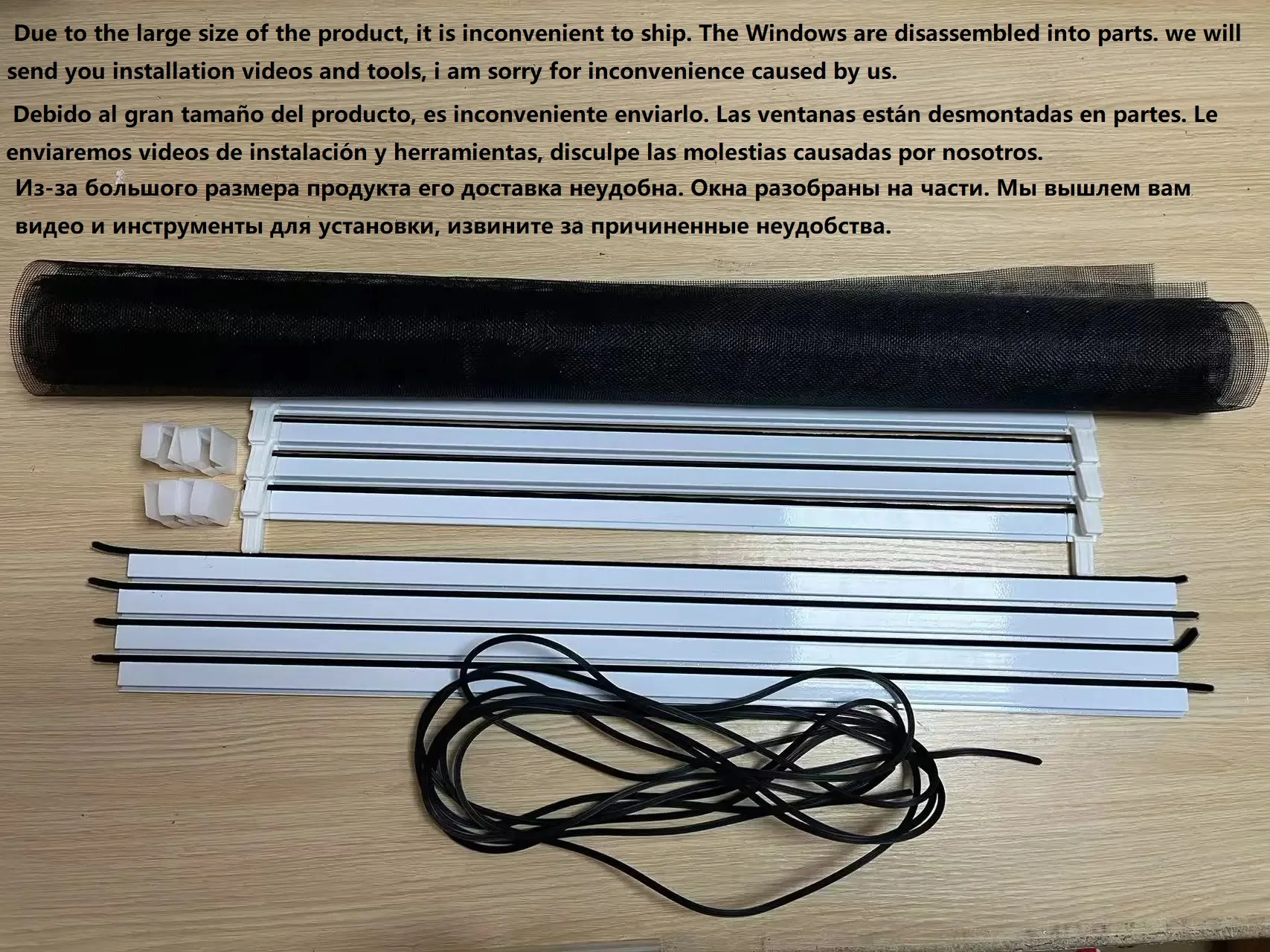 Pantalla de ventana expandible, ajustable de 2 vías, pantalla de repuesto perfecta para ventanas, puertas